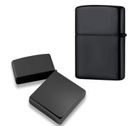 Lighter Case Compatible with Zippo, without Insert Metal Lighter Shell Cover for Zippo (Frosted Black)