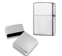 Lighter Case Compatible with Zippo, without Insert Metal Lighter Shell Cover for Zippo (White)