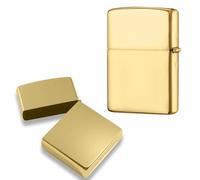 Lighter Case for Zippo Copper Lighter Cover without Insert Perfect Men's Gift for Dad, Husband, Him (Bronze)