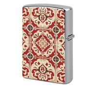 Lighter Case Windproof Metal Beautiful Pattern Lighter Pouch Pocket Lighters Sleeve Protector Double-Sided Reusable Protective Kerosene Lighters Cover Gift for Smoker