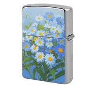 Lighter Case Windproof Metal Daisy Lighter Pouch Pocket Lighters Sleeve Protector Double-Sided Reusable Protective Kerosene Lighters Cover Gift for Smoker