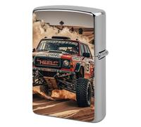 Lighter Case Windproof Metal Desert Trail Running Lighter Pouch Pocket Lighters Sleeve Protector Double-Sided Reusable Protective Kerosene Lighters Cover Gift for Smoker