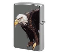 Lighter Case Windproof Metal Eagle Lighter Pouch Pocket Lighters Sleeve Protector Double-Sided Reusable Protective Kerosene Lighters Cover Gift for Smoker
