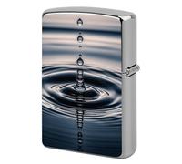 Lighter Case Windproof Metal Glass Drops Lighter Pouch Pocket Lighters Sleeve Protector Double-Sided Reusable Protective Kerosene Lighters Cover Gift for Smoker