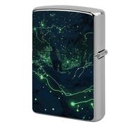 Lighter Case Windproof Metal Glow in The Dark Lighter Pouch Pocket Lighters Sleeve Protector Double-Sided Reusable Protective Kerosene Lighters Cover Gift for Smoker