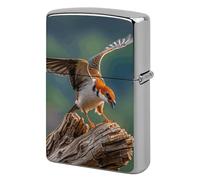 Lighter Case Windproof Metal Hunting Flying Wild Lighter Pouch Pocket Lighters Sleeve Protector Double-Sided Reusable Protective Kerosene Lighters Cover Gift for Smoker