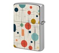 Lighter Case Windproof Metal Modern Mid Century Lighter Pouch Pocket Lighters Sleeve Protector Double-Sided Reusable Protective Kerosene Lighters Cover Gift for Smoker