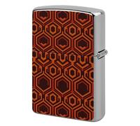 Lighter Case Windproof Metal Shining Overlook Lighter Pouch Pocket Lighters Sleeve Protector Double-Sided Reusable Protective Kerosene Lighters Cover Gift for Smoker