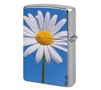 Lighter Case Windproof Metal Spring Daisy Lighter Pouch Pocket Lighters Sleeve Protector Double-Sided Reusable Protective Kerosene Lighters Cover Gift for Smoker