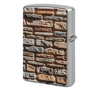 Lighter Case Windproof Metal Stone Wall Lighter Pouch Pocket Lighters Sleeve Protector Double-Sided Reusable Protective Kerosene Lighters Cover Gift for Smoker