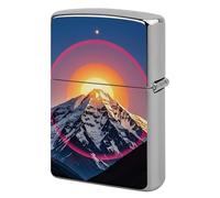 Lighter Case Windproof Metal The Sun Lighter Pouch Pocket Lighters Sleeve Protector Double-Sided Reusable Protective Kerosene Lighters Cover Gift for Smoker