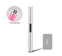 Lighter Equipped With Arc Rechargeable Plasma Electronic Windproof And Flameless, It Is Very Suitable For Lighting Candles, Household Fast Charging Data Cable And Safety Lock, Camping And Hi