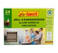 BBQ Lighter Fireplace Lighter Eco favorit 1 x 24 Cube Odorless Summer BBQ Grill