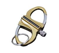 Lighter Hidden in Key Chain, Lighter Holder Key Chain, Keychain Lighter Match Strike, Waterproof Fire Starter, Metal Match Emergency Lighter for Camping, Hiking, Survival Gear (Gold【A】)