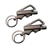 Lighter Keychain Outdoor,with Multitool Bottle Opener,Reusable Waterproof Match Strike Anywhere,Emergency Survival Gear with Flint Metal Matchstick Fire Starter Kerosene Refillable Lighter