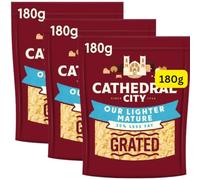 Lighter Mature Grated Cheese 180g Cathedrals-City (3x180g)