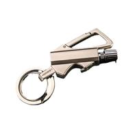 Lighter, Permanent Match Infinity Lighter with Multitool Keychain Bottle Opener, Match Portable Kerosene Butane, Personalized Creative Pendant, Outdoor Waterproof Kerosene (Silver)