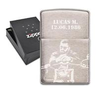 Lighter Zippo Chrome engraved with photo