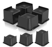 Lighterday Bed Risers 3 inch Heavy Duty,4 Pack Bed Raising Blocks,L Shape Table Leg Extenders,Heavy Duty Chair Raisers,Furniture Risers for Sofa,Table,Chair,Desk,Couch(3 inch (4packs))