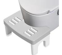 Lighterday Toilet Step Stool,Massage Poop Stools,Non Slip Toilet Footrest - a Constipation Relief for Adults,Small Step for Children and Adults(White)