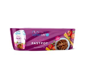 LighterLife Pasta Bolognese FastPot, High Protein Meal Replacement with up to 33% of RDA Vitamins and Minerals, Tray of 8 x 62gram Servings