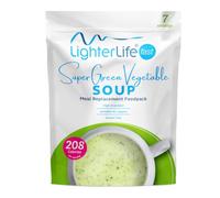 LighterLife Super Green Vegetable Soup 7 Servings Diet Meal Replacement for Weight Management | High Protein, Gluten Free, Vegan | 208 Calories, 14g Protein Per Serving 371 g (Pack of 1)