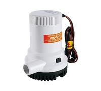 LIGHTEU®, DC 12V 2000GPH Non-Automatic Bilge Pump Submersible Water Pump for Marine Boats Yacht Caravan Outdoor Garden SFBP1-G2000-01