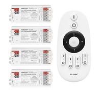 LIGHTEU®, Milight Miboxer 2 in 1 LED Controller (2.4GHz) single color and dual white LED strip controller DC12V/24V, PWM high/low Frequency, Support Push dim, 4x E2-RF + FUT007