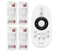 LIGHTEU®, Milight Miboxer 2 in 1 LED Strip Controller (WiFi+2.4G) dual white and single color, Tuya Smart Amazon Alexa and Google home voice control bluetooth 4.2, 4x E2-WR + FUT007