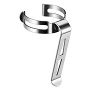 LIGHTFE B107 Flashlight Clip for 25-27mm Diameter, 8-8.4mm Slot Width - Stainless Steel Pen, Hat, Pocket, or Bag Clip