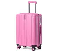 LIGHTGO] 20-inch Suitcase - Ultra-Lightweight, International Standard TSA Lock, Waterproof Zipper, Top Concealed Hook, Cabin-Approved Business Travel Carry-On Case (Dream Pink)