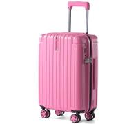 LIGHTGO] 28-inch Suitcase, Ultra-Lightweight, International Standard TSA Lock, Waterproof Zipper, Top Hidden Hook, Cabin-Approved Business Travel Carry-On Case (Dream Pink)