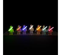 LightGo Galaxy Light Blades Designed for Star Wars Lightsabers Compatible with Lego Builds - Unofficial Lighting Kit Figures Excluded