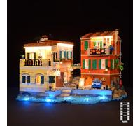 LightGo LED Kit for Italian Riviera Compatible with Lego 21359 Modular Buildings | Lighting Only-Bricks Set Not Included (Remote Version)