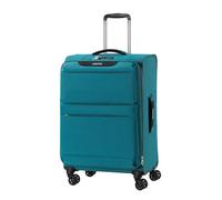LIGHTGO Lightweight Softside Luggage,20inch Carry on, Check in (24/28inch) Expandable, Water-Resistant, TSA Approved Lock, Spinner Wheel, Turquoise, 24inch