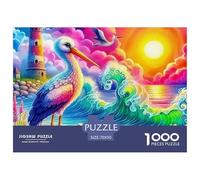 Lighthouse 1000-piece Jigsaw Puzzle with Poster -Fun at Home Activities, Birthday Present70x50cm/1000pcs