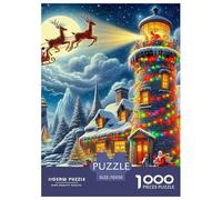 Lighthouse 1000 Piece Jigsaw Puzzles for Adults Challenge High Difficulty Home Decoration Family Puzzle Game Birthday Gifts 70x50cm/1000pcs
