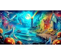 lighthouse 1000 Piece Jigsaw Puzzles for Adults Family Challenge Toys Jigsaw Puzzle Home Decors for The Whole for Women, Gifts for Men 38x26cm/1000pcs