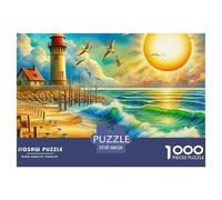 Lighthouse 1000 Piece Jigsaw Puzzles for Adults-Fun Challenging Games Beautiful Decoration 38x26cm/1000pcs