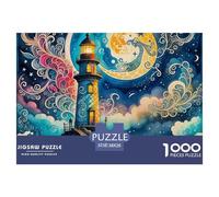 Lighthouse, 1000-piece Puzzle Set, Mindful Entertainment for Quiet Evenings, Perfect for Collectors Or Creative Interiors, Suitable for Ages 14+, 38x26cm/1000pcs