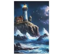 Lighthouse 1000 Piece Wooden Jigsaw Puzzles for Adults Puzzle Learning Educational Toys Family Games for Kids Jigsaws 78×53cm