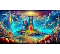 lighthouse 1000 Pieces Jigsaw Puzzles for Adults Family Challenge Toys Jigsaw Puzzle Home Decors for The Whole for Women, Gifts for Men 38x26cm/1000pcs