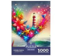 Lighthouse 1000 Pieces Painting Paper Jigsaw Puzzle - Challenging & Brainteasing Decoration for Adults & Kids | 70x50cm/1000pcs