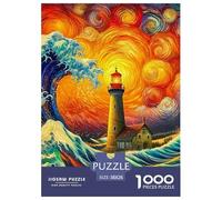 Lighthouse 1000 Pieces Painting Paper Jigsaw Puzzle - "What Happens Next" Educational Game for Adults & Kids | 38x26cm/1000pcs