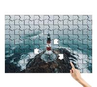 Lighthouse 1500 Piece Jigsaw Puzzles for Adults, Ocean Jigsaw Puzzle Educational Games, Colourful Fun Puzzles with Box, Challenging & Brainteasing for The Whole for Men, Home Decor Gifts for Women B-9