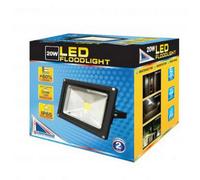 Lighthouse 20W Led Cob Flood Light Warm White Colour 2700K (Equivalent To 200W) Ip65 Black 2700