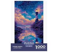Lighthouse 3D Paper Puzzle Game 52x38cm/1000pcs, - Creative And Educational, Perfect for Relaxing And Home Decoration, A Great Gift for Everyone