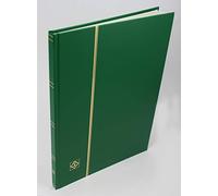 Lighthouse 8/16 White Page Stockbook/Stamp Album (Green)