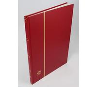 Lighthouse 8/16 White Page Stockbook/Stamp Album (Red)