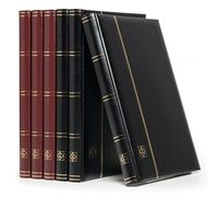 Lighthouse A4 Stock Book, 32 White Pages, Padded Cover, Black